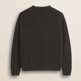 Maglione Girocollo in Lambswool  retro - Chocolate
