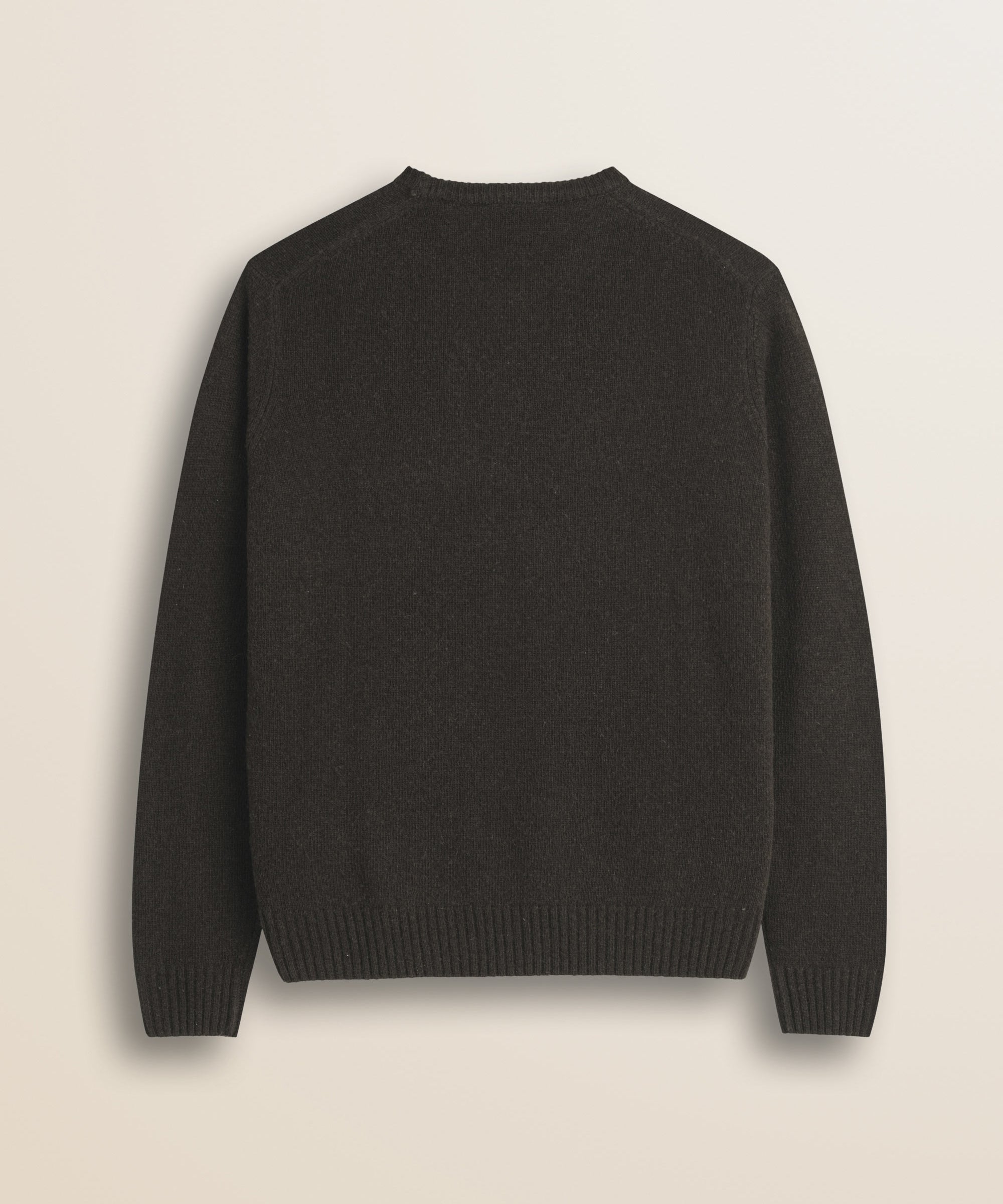 Maglione Girocollo in Lambswool  retro - Chocolate