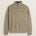 Maglione Mezza Zip in Lambswool  fronte - Sand