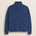 Maglione Mezza Zip in Lambswool  fronte - Medium Blue