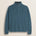 Maglione Mezza Zip in Lambswool  fronte - Atlantic Deep