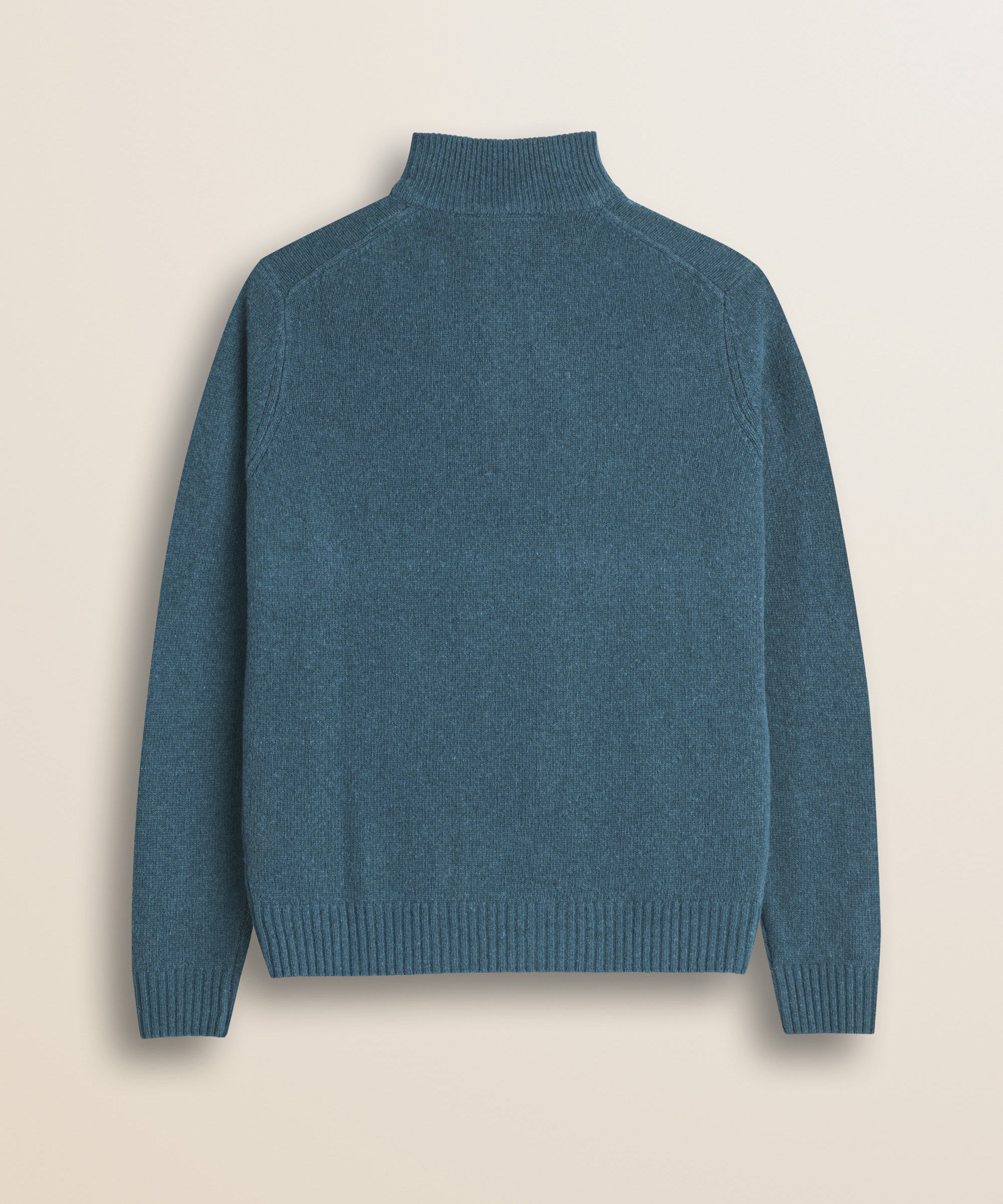 Maglione Mezza Zip in Lambswool  retro - Atlantic Deep