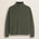 Maglione Mezza Zip in Lambswool  fronte - Olive Night