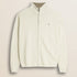 Maglione Full Zip in Lambswool  fronte - Gardenia
