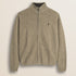 Maglione Full Zip in Lambswool  fronte - Sand