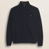 Maglione Full Zip in Lambswool  fronte - Navy Blue