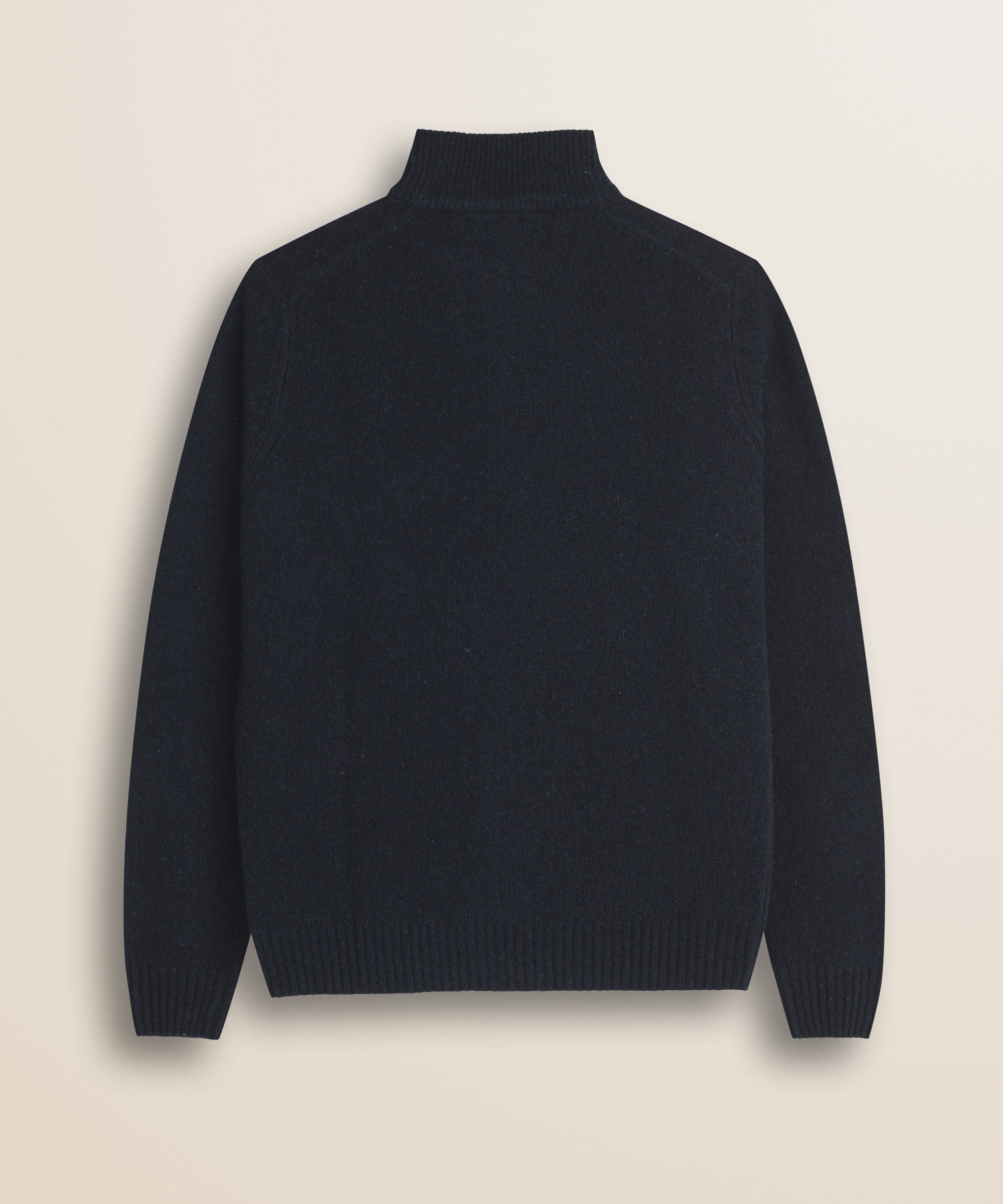 Maglione Full Zip in Lambswool  retro - Navy Blue