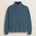Maglione Full Zip in Lambswool  fronte - Atlantic Deep