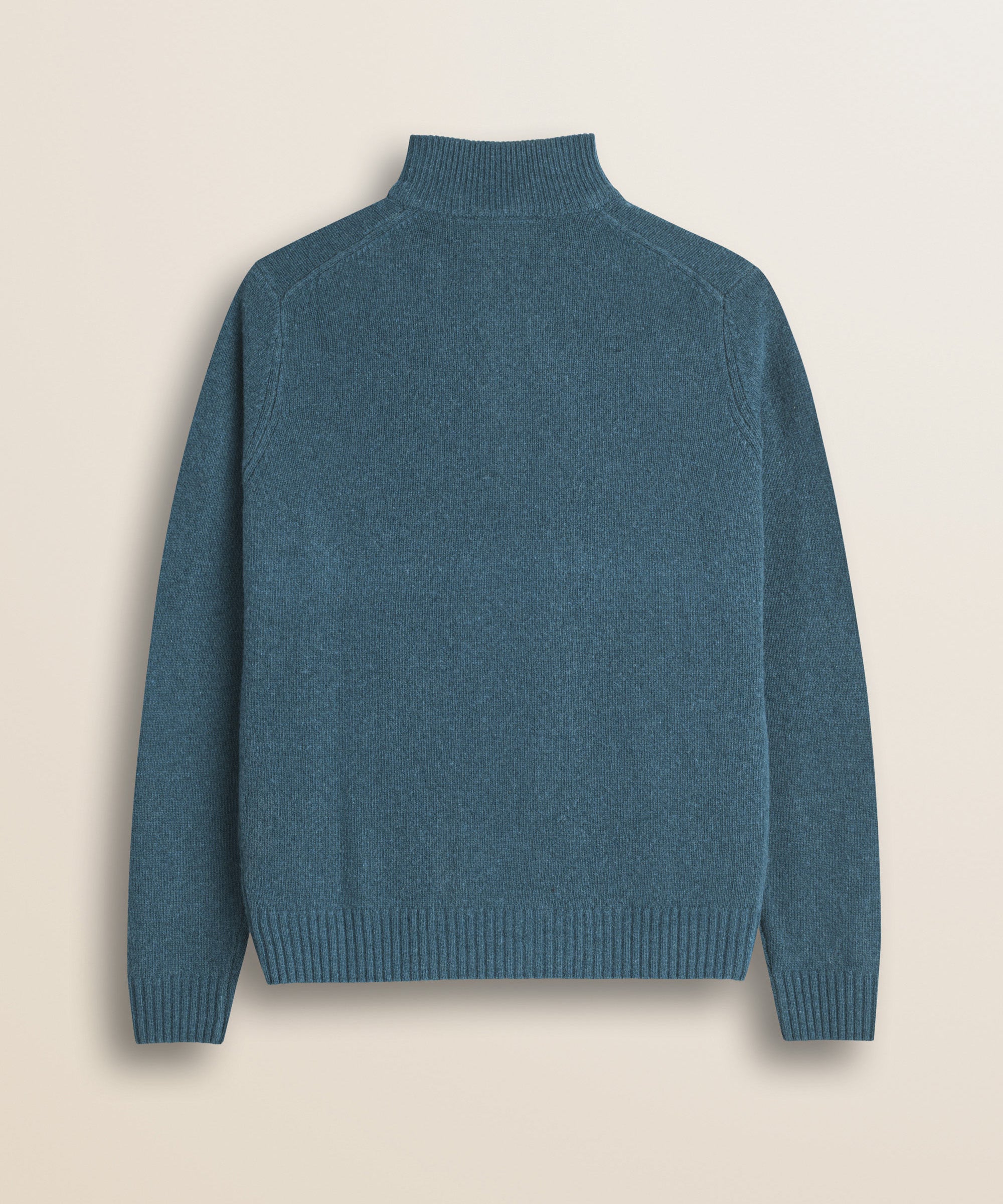 Maglione Full Zip in Lambswool  retro - Atlantic Deep