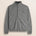 Maglione Full Zip in Lambswool Mouliné  fronte - Grey Melange