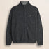 Maglione Full Zip in Lambswool Mouliné  fronte - Charcol