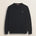 Maglia Girocollo in Cotone e Lana  fronte - Black
