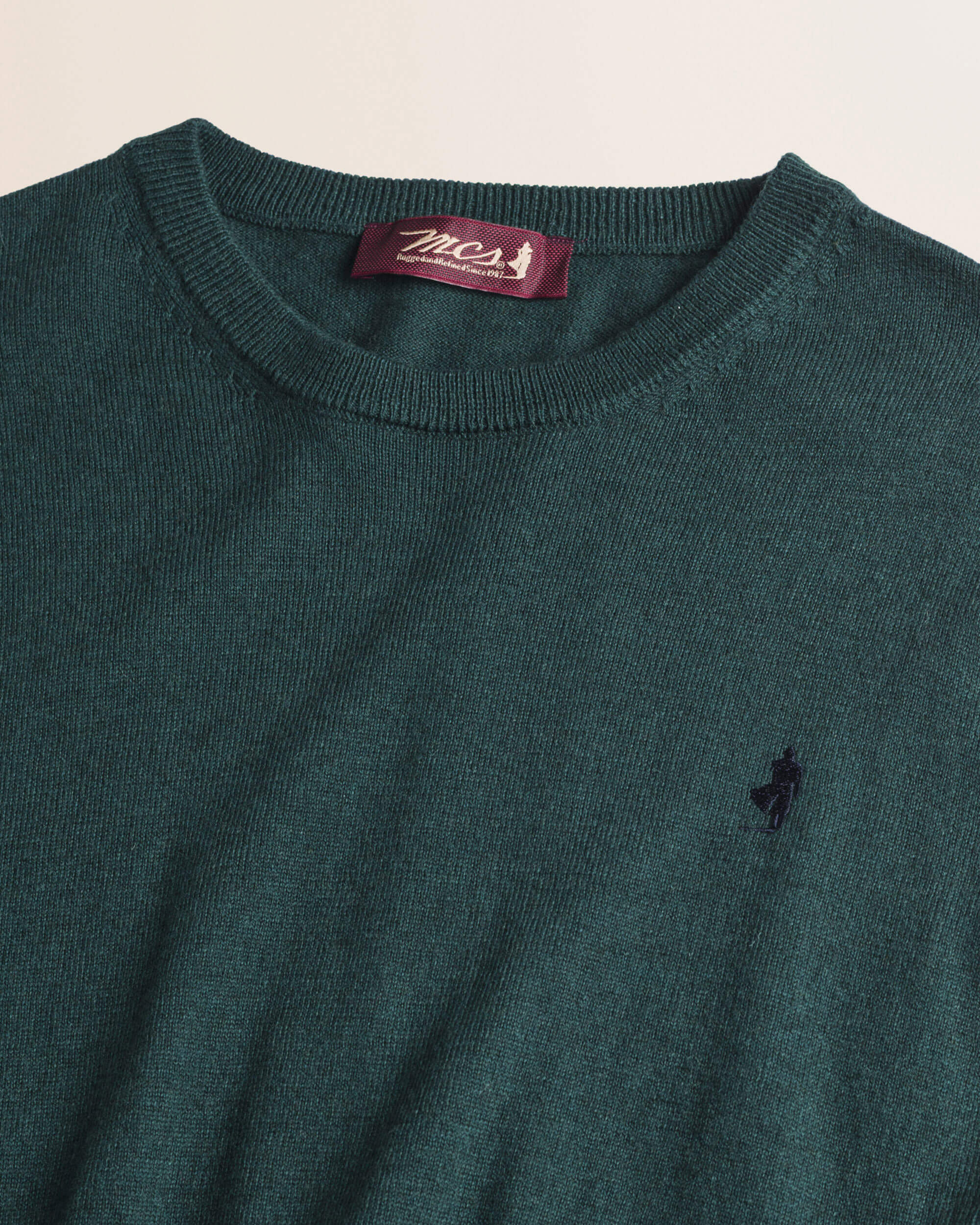 Maglia Girocollo in Cotone e Lana  dettaglio - Ponderosa Pine