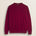Maglia Girocollo in Cotone e Lana  fronte - Merlot