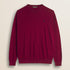 Maglia Girocollo in Cotone e Lana  fronte - Merlot