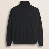 Dolcevita in Cotone e Lana  fronte - Black