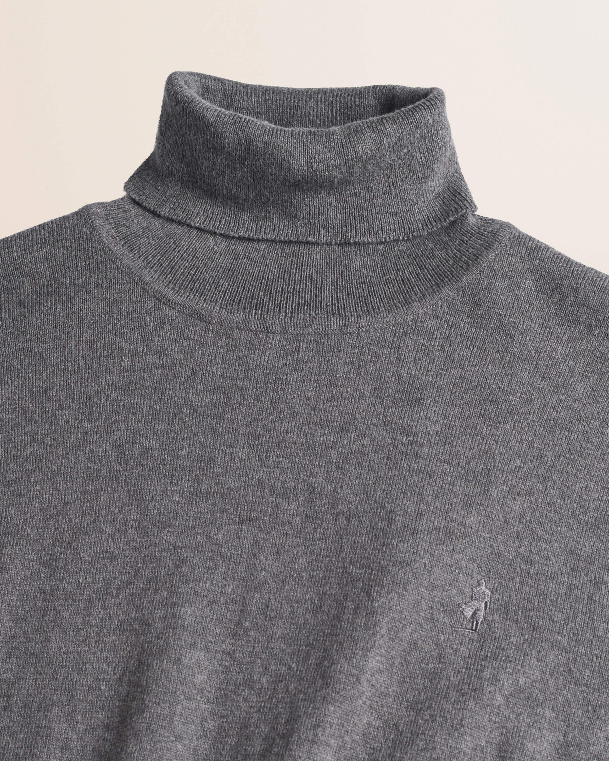 Dolcevita in Cotone e Lana  dettaglio - Grey