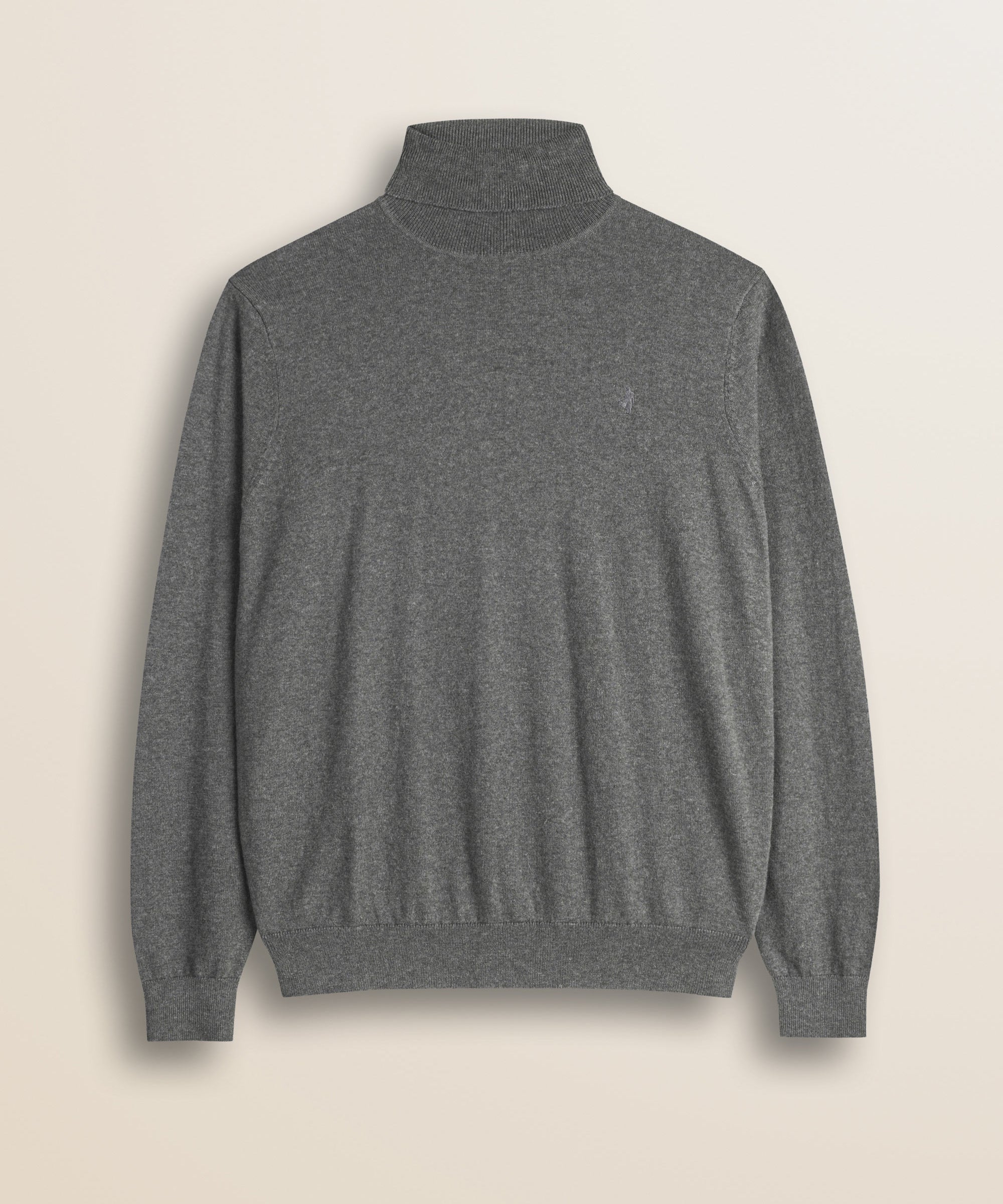 Dolcevita in Cotone e Lana  fronte - Grey