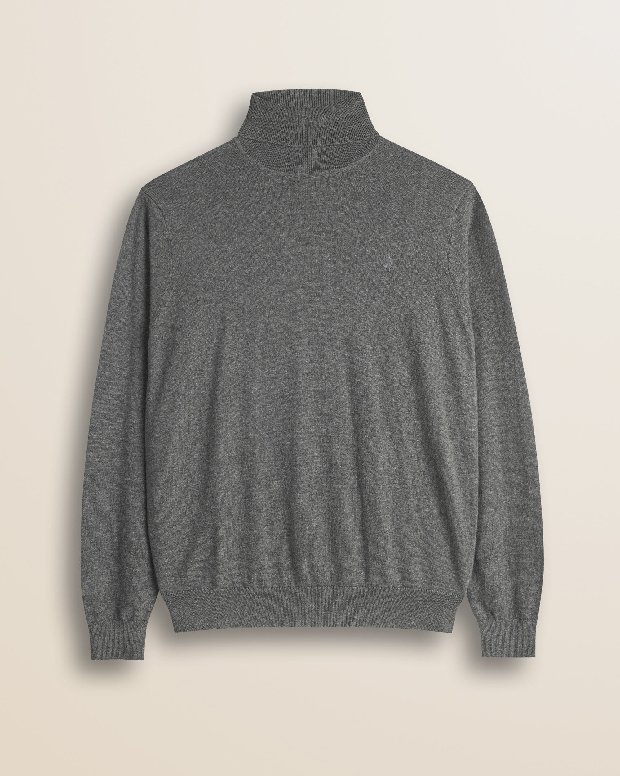 Dolcevita in Cotone e Lana  fronte - Grey