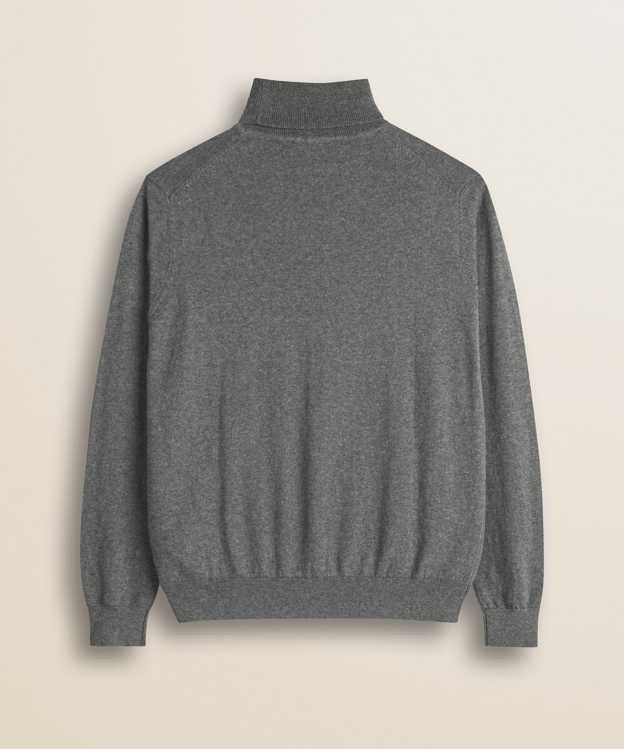 Dolcevita in Cotone e Lana  retro - Grey