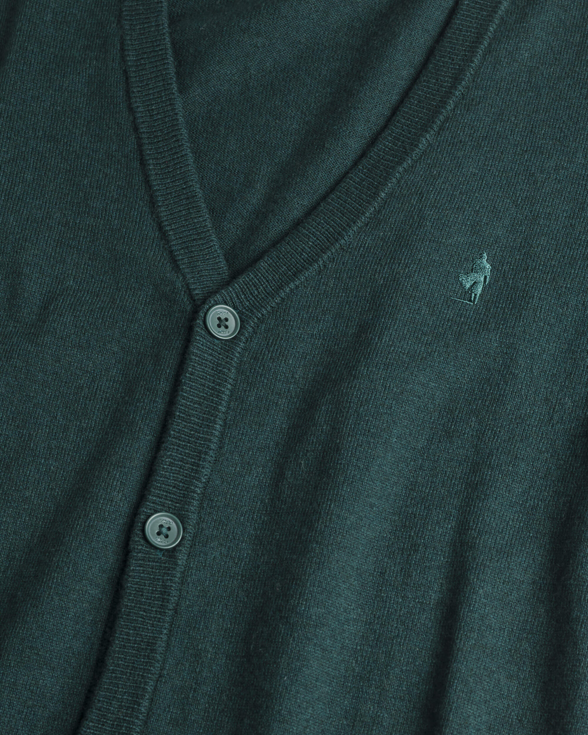 Cardigan in Cotone e Lana con Bottoni  dettaglio - Ponderosa Pine