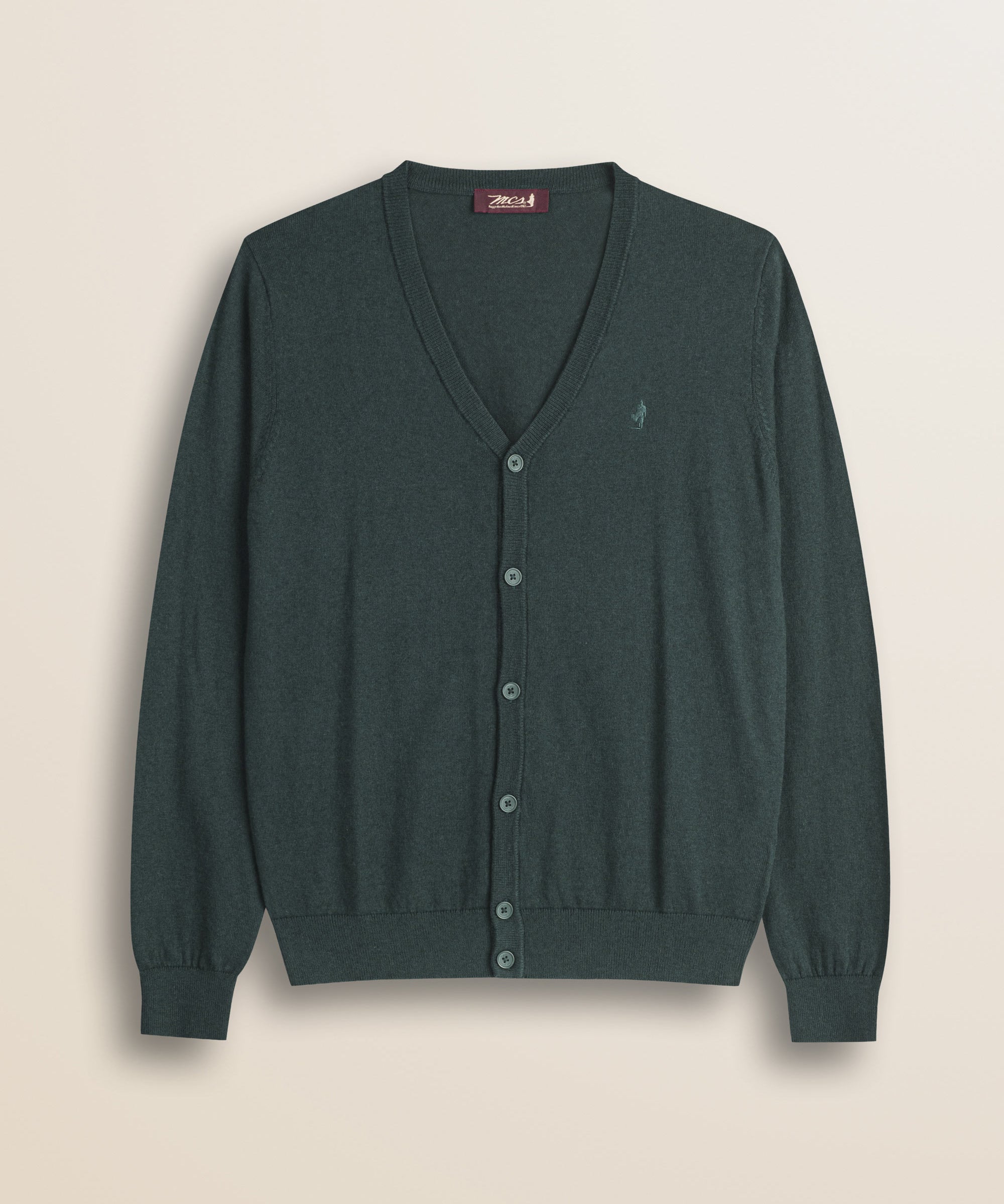 Cardigan in Cotone e Lana con Bottoni  fronte - Ponderosa Pine