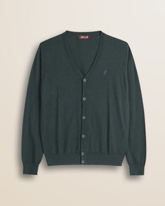 Cardigan in Cotone e Lana con Bottoni  fronte - Ponderosa Pine