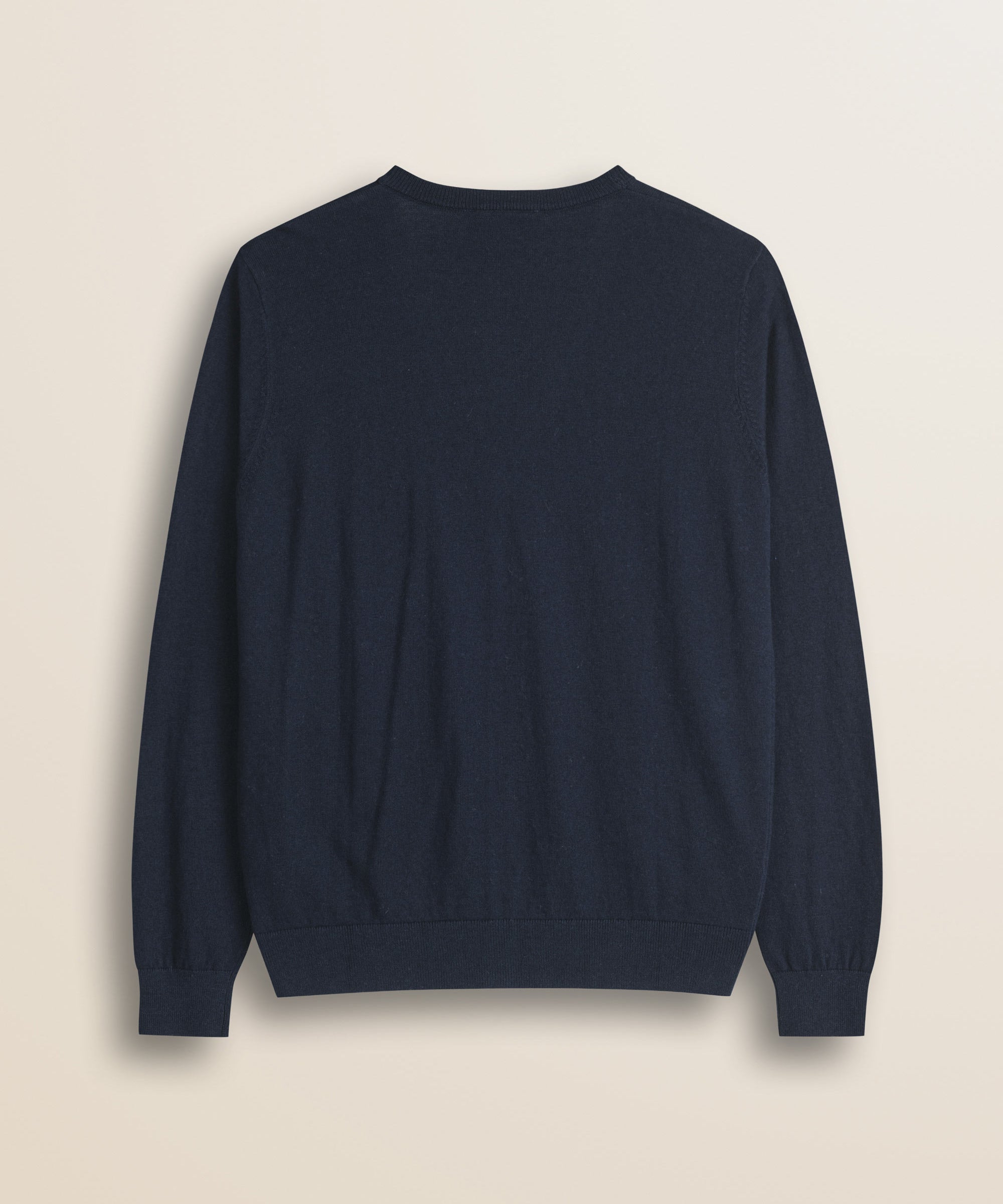 Cardigan in Cotone e Lana con Bottoni  retro - Navy Blue