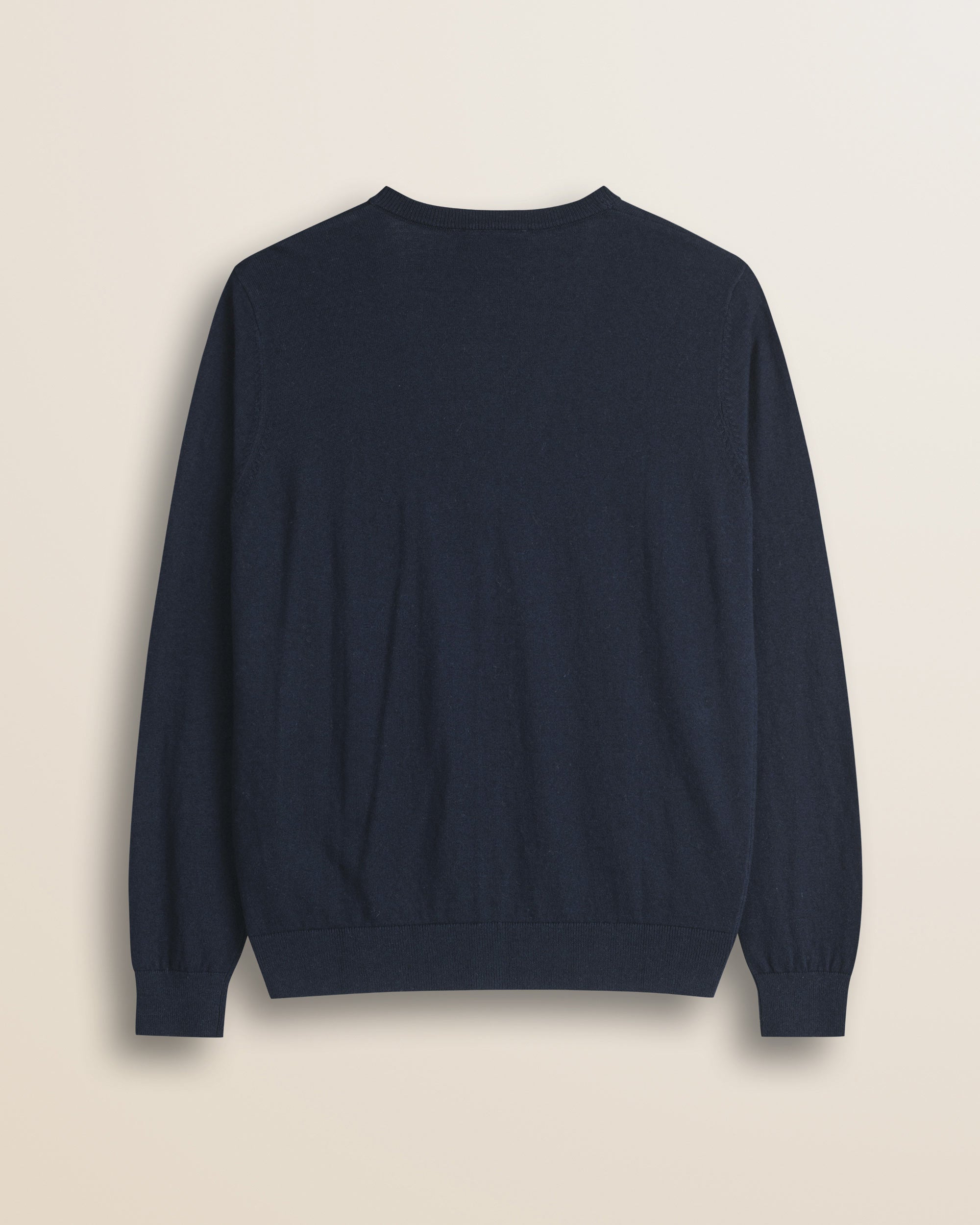Cardigan in Cotone e Lana con Bottoni  retro - Navy Blue