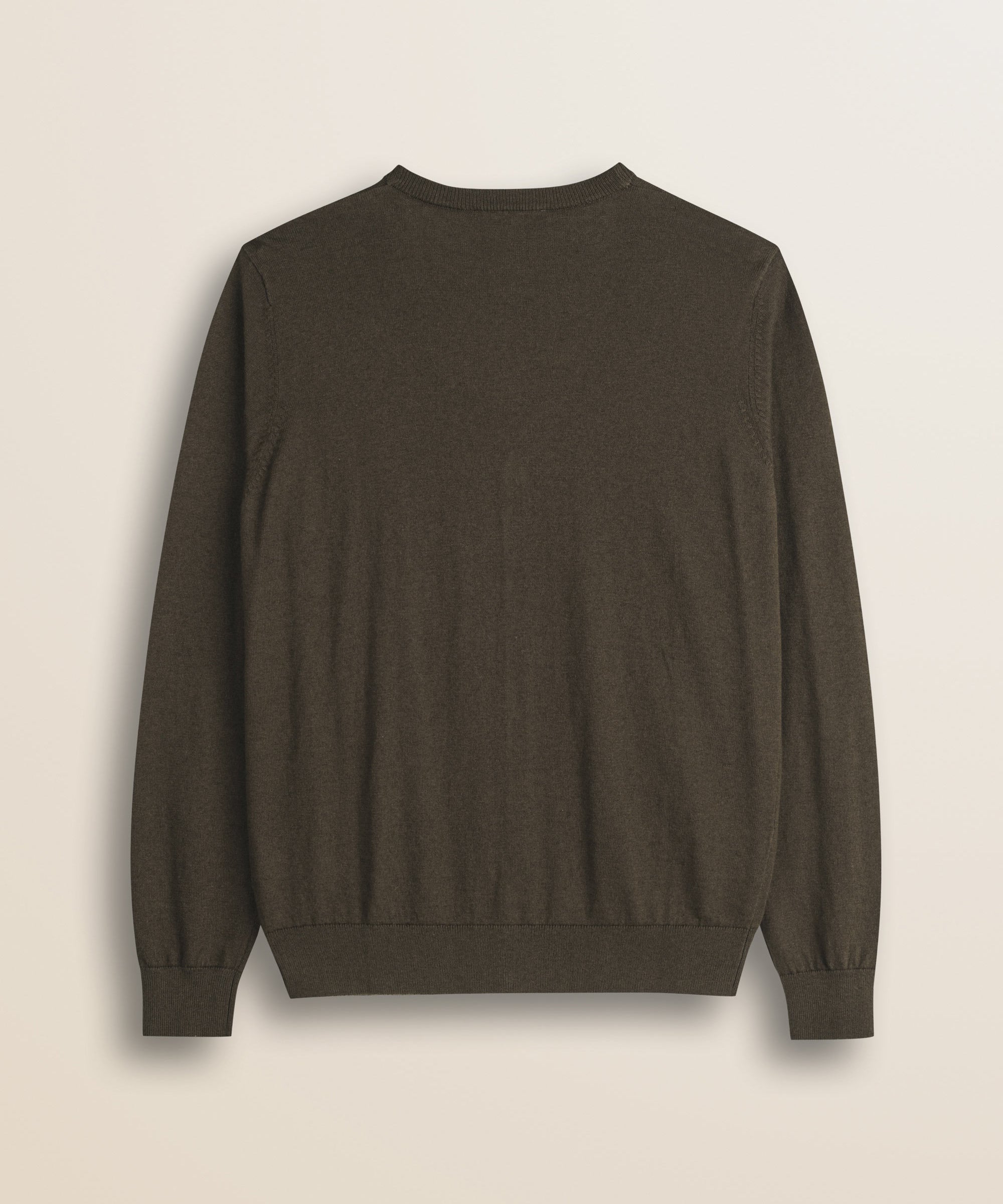 Cardigan in Cotone e Lana con Bottoni  retro - Chocolate