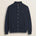 Cardigan in Cotone e Lana Collo in Piedi  fronte - Navy Blue