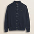 Cardigan in Cotone e Lana Collo in Piedi  fronte - Navy Blue