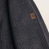Maglione Camionneur a Costine Acid Wash dettaglio manica - Black