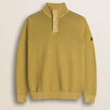 Maglione Camionneur a Costine Acid Wash fronte - Chai Tea