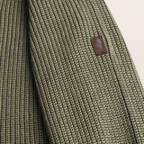 Maglione Camionneur a Costine Acid Wash dettaglio manica - Olive Night