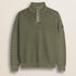 Maglione Camionneur a Costine Acid Wash fronte - Olive Night
