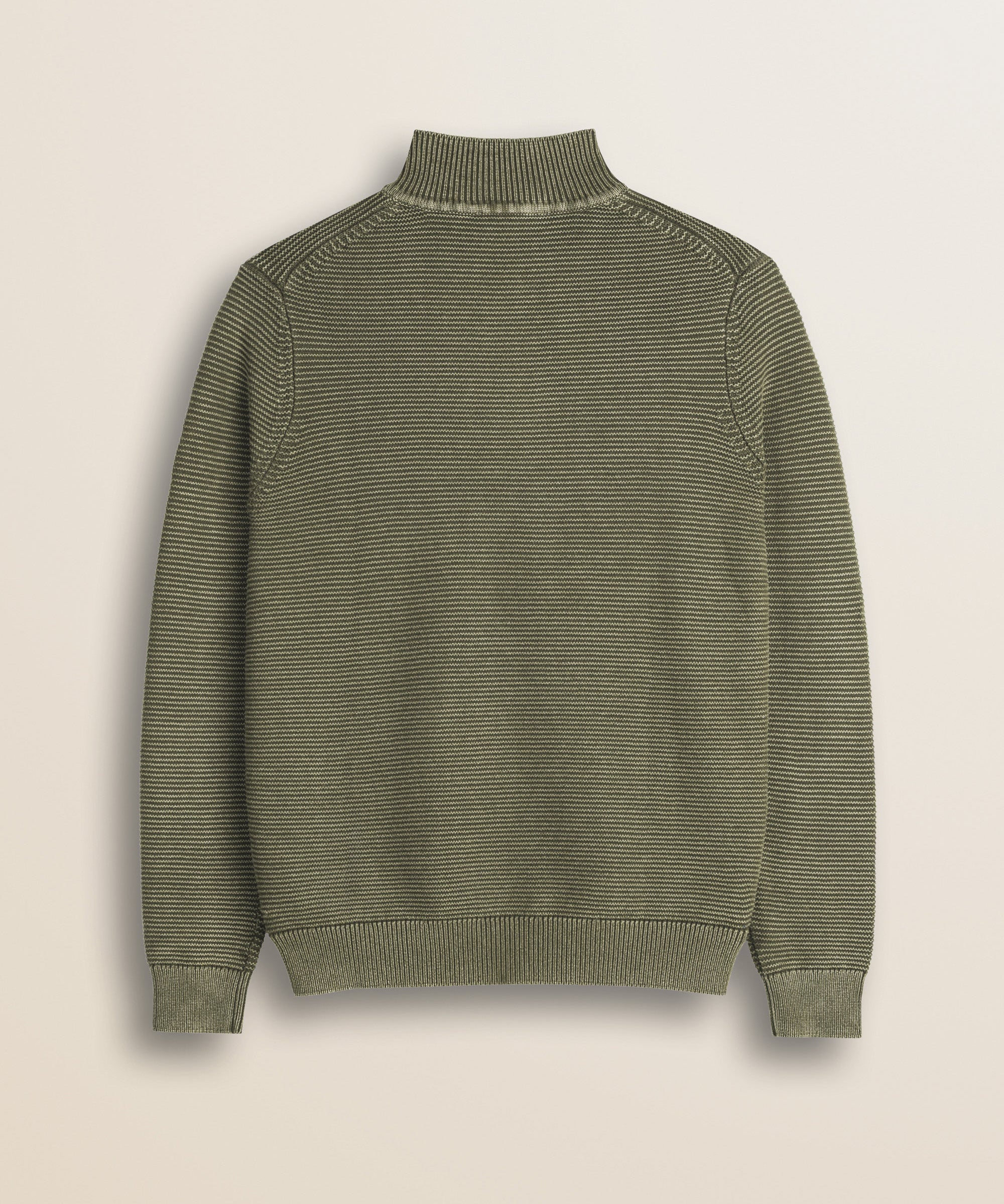 Maglione Camionneur a Costine Acid Wash retro - Olive Night