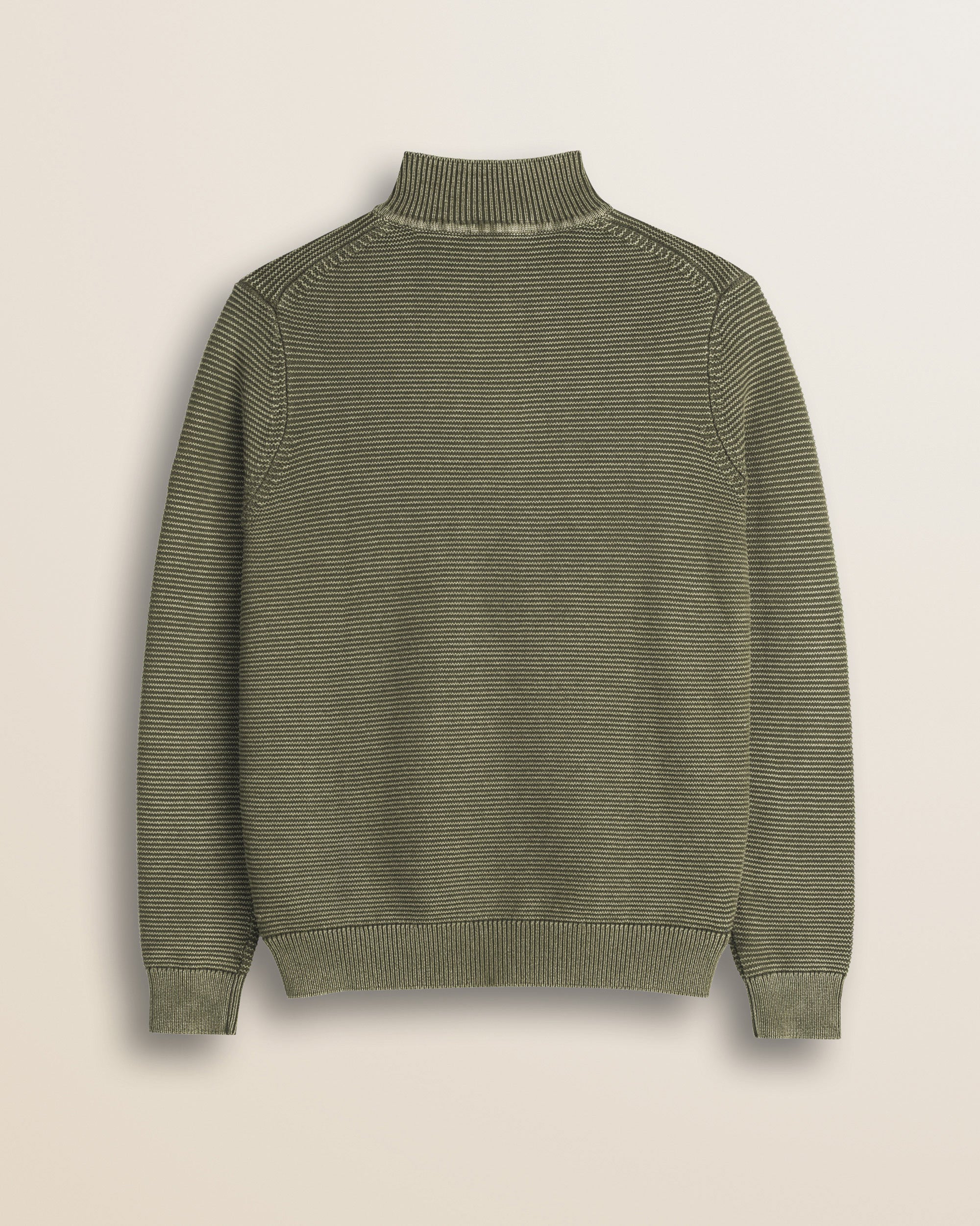 Maglione Camionneur a Costine Acid Wash retro - Olive Night