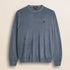Maglia Girocollo in Pura Lana Merino  fronte - Light Navy