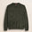 Maglia Girocollo in Pura Lana Merino  fronte - Olive Night