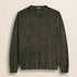 Maglia Girocollo in Pura Lana Merino  fronte - Olive Night