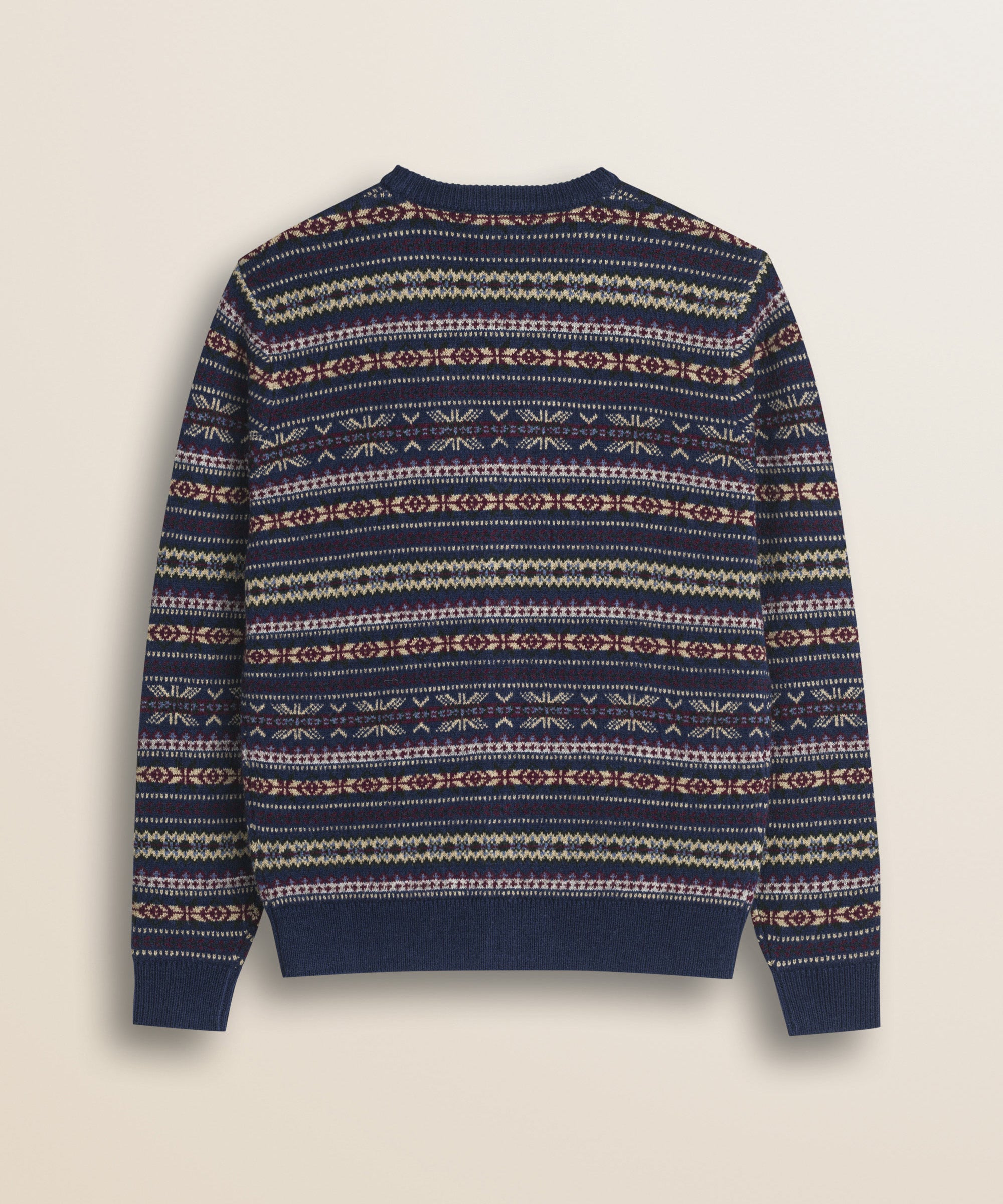 Cardigan Fair Isle in Misto Lana retro - Multicolor Blue Fairisles
