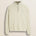 Maglione Mezza Zip a Trecce in Lambswool  fronte - Gardenia
