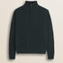 Maglione Mezza Zip a Trecce in Lambswool  fronte - Ponderosa Pine
