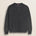 Maglione Raglan in Cotone Acid Wash fronte - Black