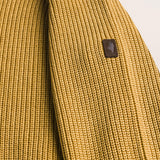 Maglione Raglan in Cotone Acid Wash dettaglio manica - Chai Tea