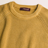 Maglione Raglan in Cotone Acid Wash dettaglio - Chai Tea