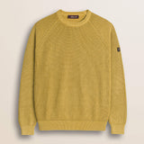 Maglione Raglan in Cotone Acid Wash fronte - Chai Tea
