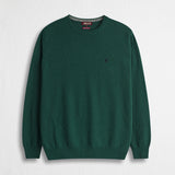 Maglia Girocollo in Misto Lana - Dark Green