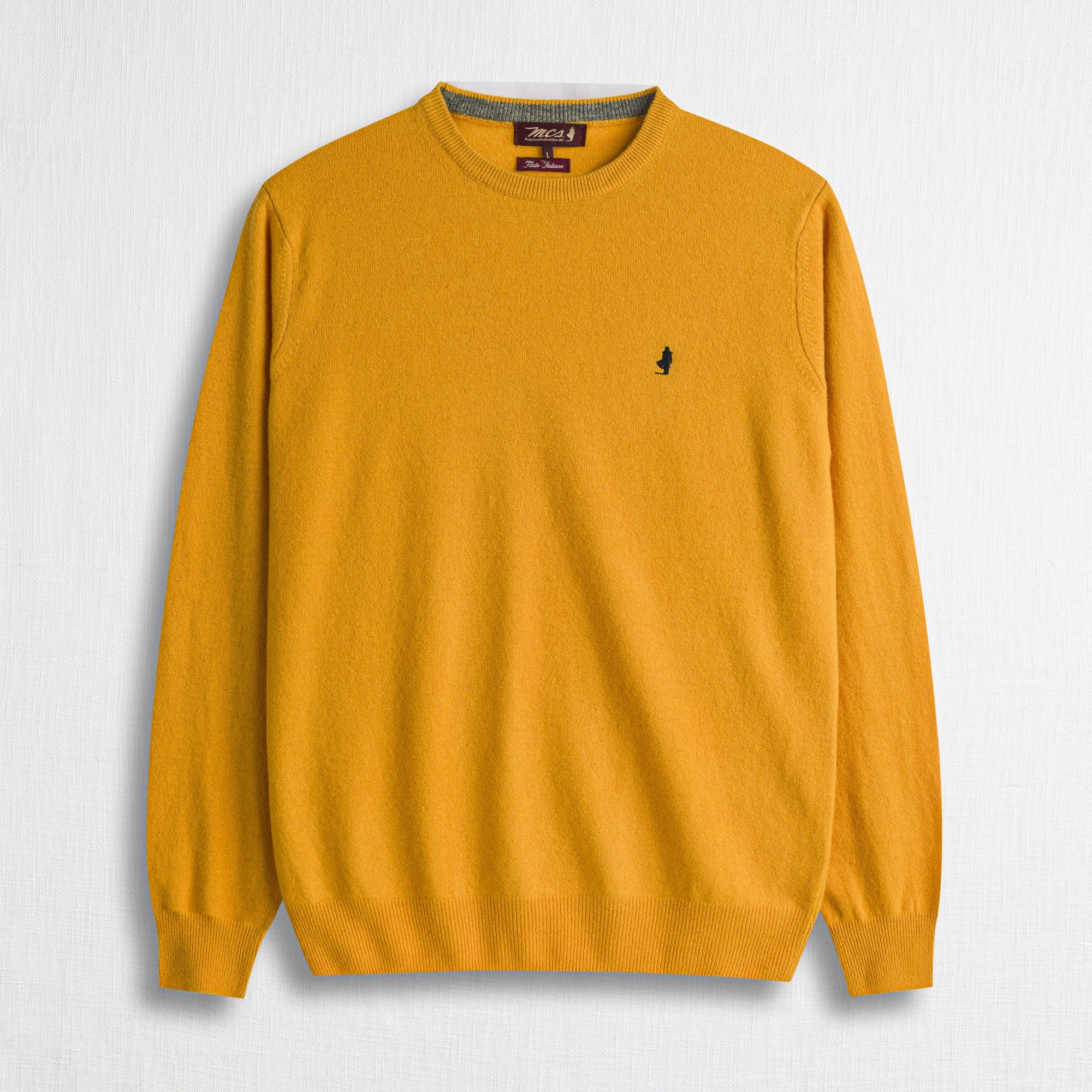 Maglia Girocollo in Misto Lana - Sulphur Yellow